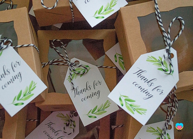 thank you guests donut bar party favors